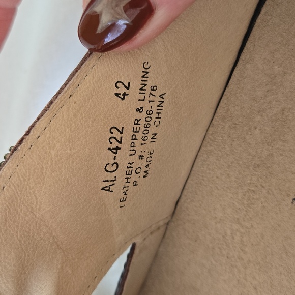 Alegria Black “Hello Doily” Patterned Leather Slip-Resistant Footwear Sz 42 Clog - Picture 13 of 15